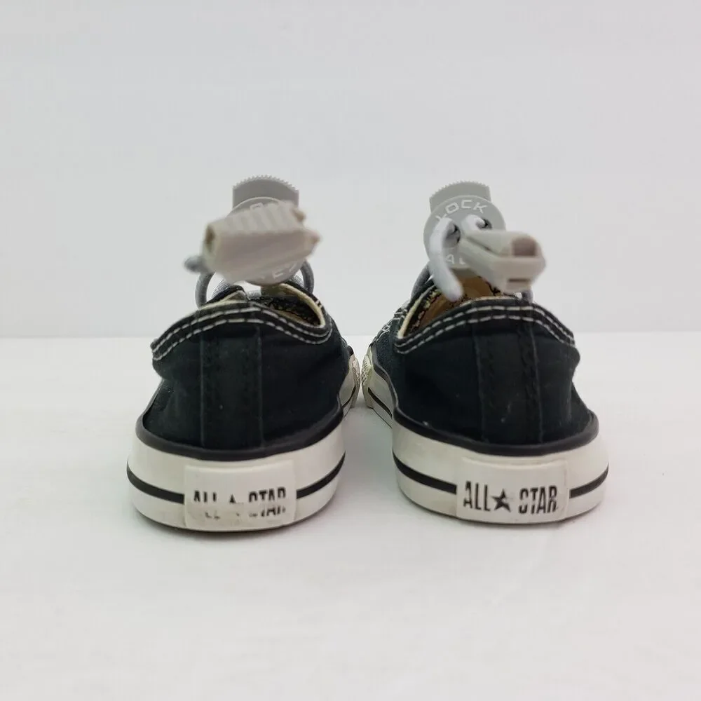 Converse Chuck Taylor All Star Baby Toddler Size 6 Black White Low Sneaker Shoes